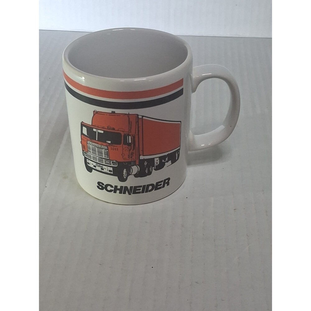VTG SCHNEIDER Trucklng  Mug Coloroll Made In England Ceramic Cup